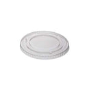 Couvercle plat pour pot à dessert jetable en plastique 266ml x50